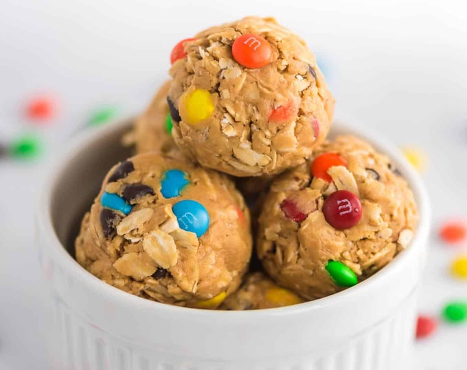 M&M Oatmeal Balls-Energy Protein