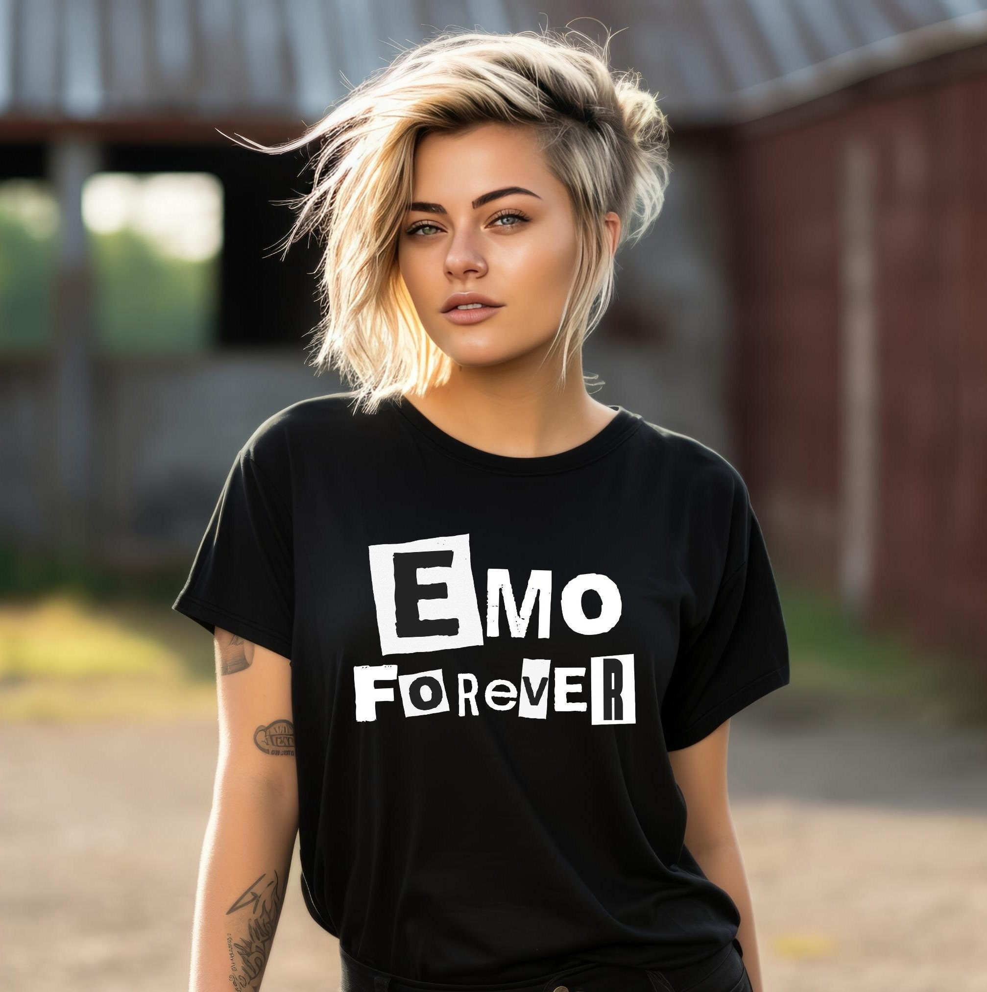 Emo Forever Tee, Rock, elder emo, alternative, gift for emo, elder emo  shirt, emo clothing, emo clothes, emo gifts, emo gift