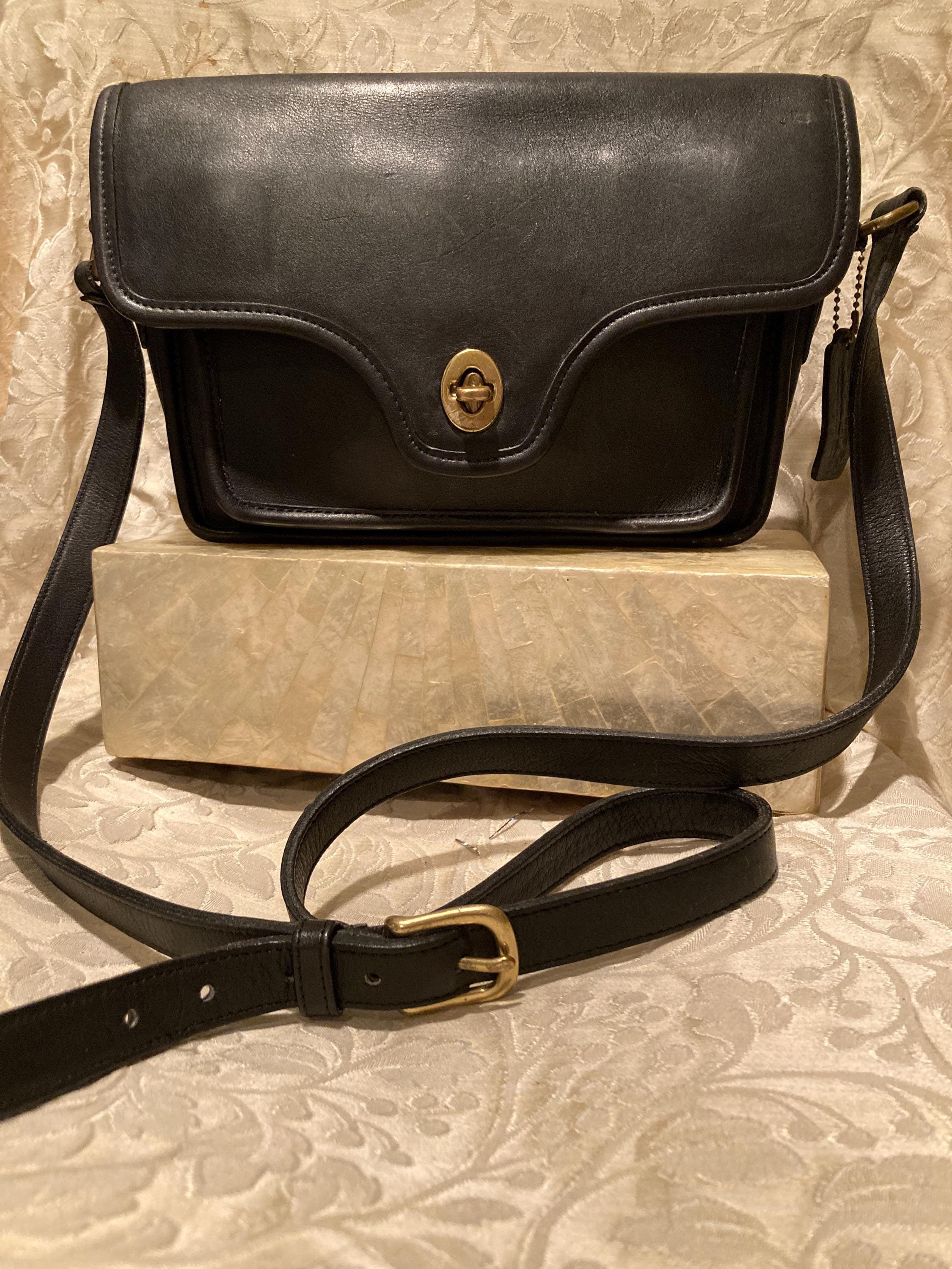 Vintage 1980s Coach KENT Bag -classic -made in USA, Thick Buttery