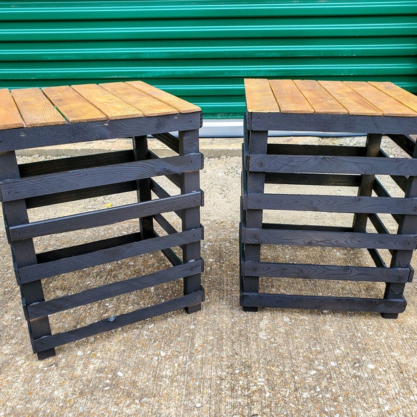 Rustic End Tables Etsy