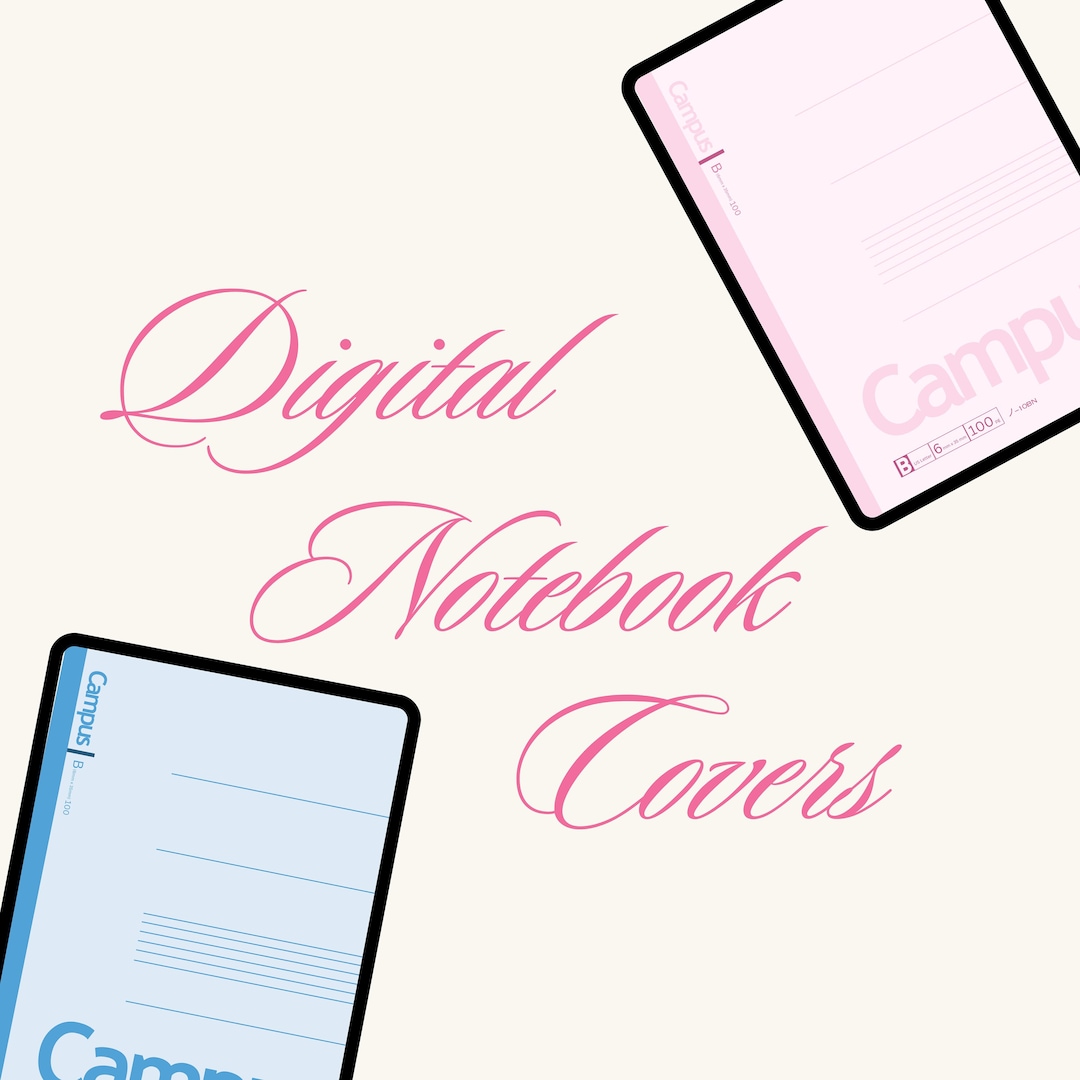 Campus Notebook Digital Cover | Goodnotes Covers | Trendy Academic ...