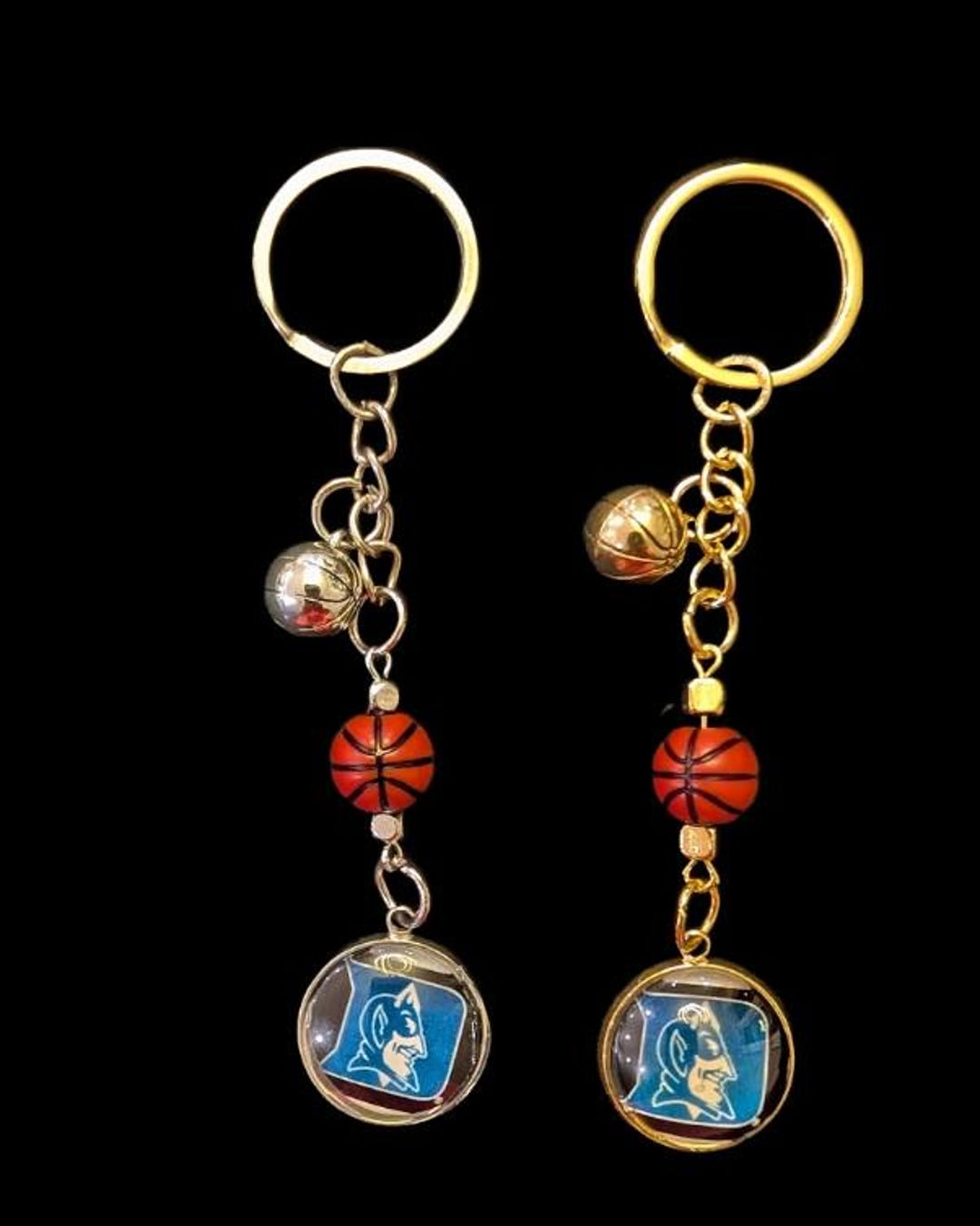 Custom College Basketball Keychain Charms - Etsy