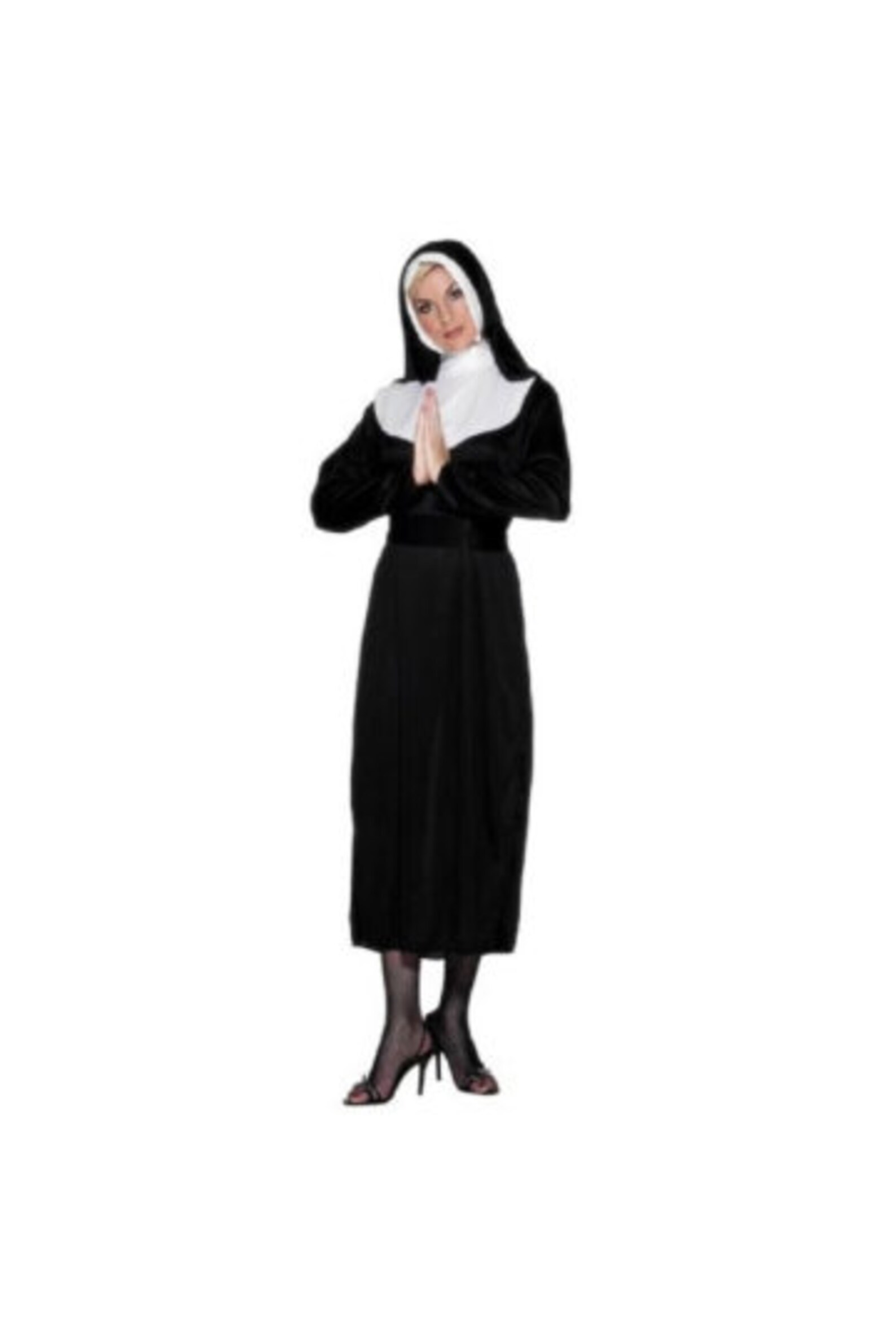Black Nun Costume Nun Women Nun Costume Halloween Nun Etsy