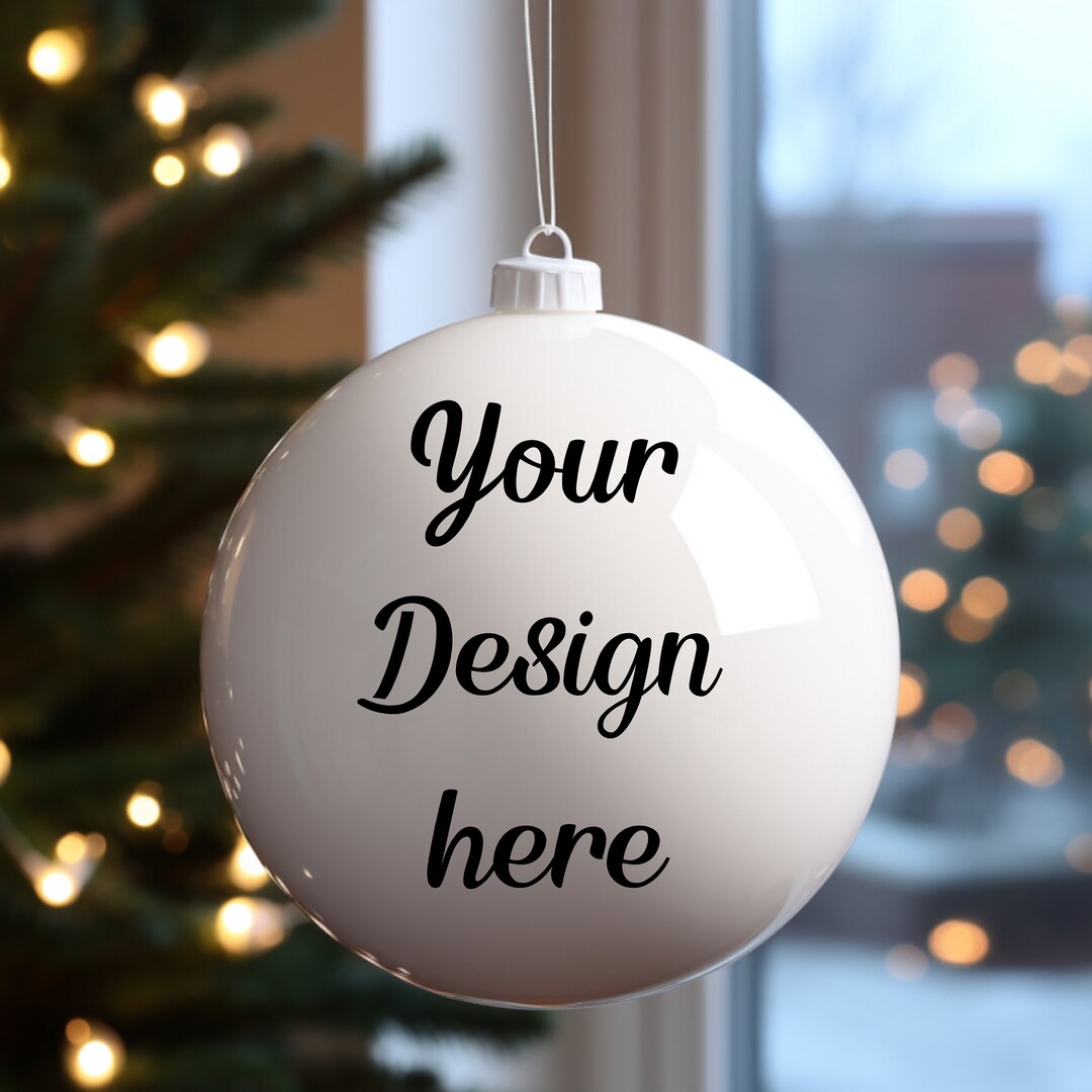 Christmas Bauble Mockup Christmas Mockup Christbaumkugel Etsy.de