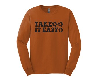 Take It Easy Retro Graphic T-Shirt, Unisex Fit