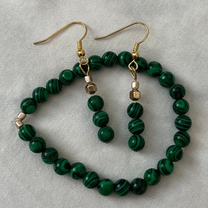 Green jewelry  set
