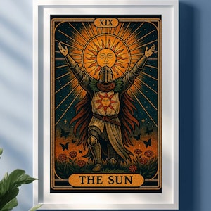 Solaire of Astora Tarot Card Art Print - Dark Souls Inspired