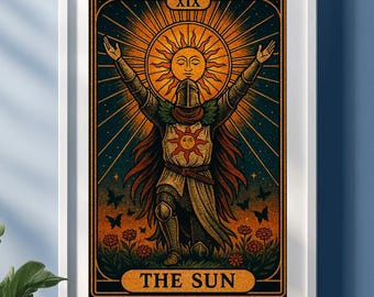 Solaire of Astora Tarot Card Art Print - Dark Souls Inspired - Etsy