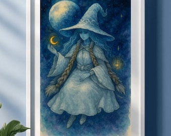 Ranni the Witch Art Print - Elden Ring Poster - Watercolor