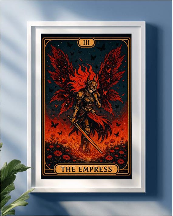 Malenia Tarot Card Print: Elden Ring Fan Art - the Empress - Etsy