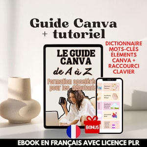Curso acelerado de Canva para principiantes con licencia PLR, capacitación de Canva para principiantes con tutorial de imágenes y palabras clave de Canva Elements.