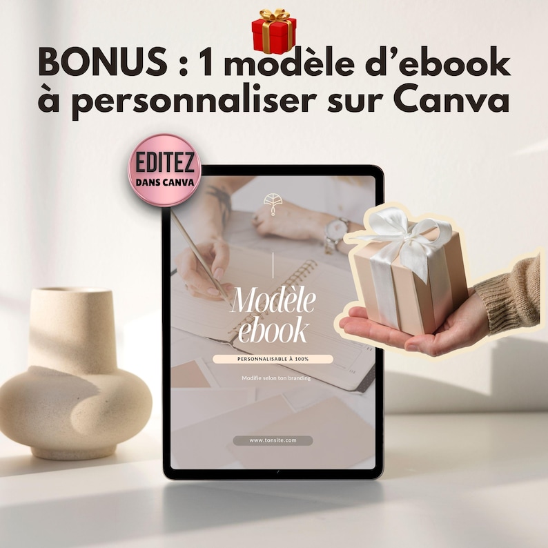 bonus cadeau : un modèle d'ebook à personnaliser pour créer et vendre plus facilement un produit digital de la liste des meilleurs produits digitaux à créer et à vendre.