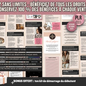 Image mettant en avant la licence PLR incluse : possibilité de modifier, personnaliser et revendre le guide tout en conservant 100 % des bénéfices.