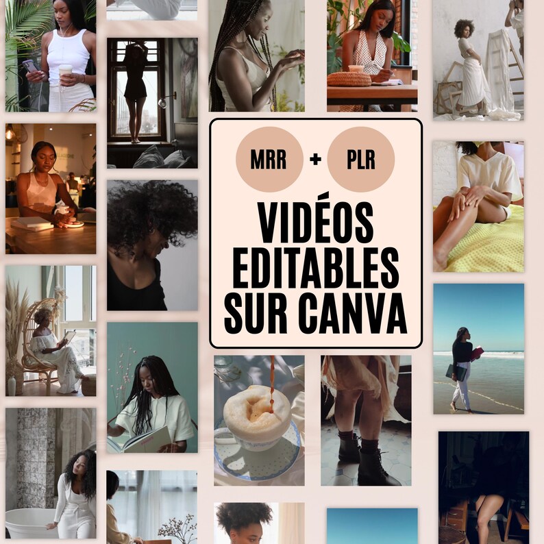 vidéos faceless melanin éditables sur canva