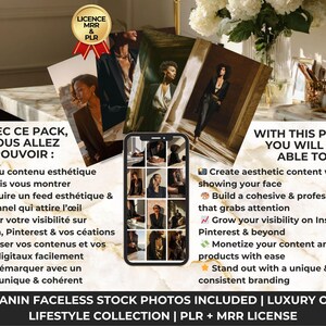 Melanin faceless stock photos pack – create aesthetic content, grow your Instagram and monetize your digital brand with PLR MRR license included