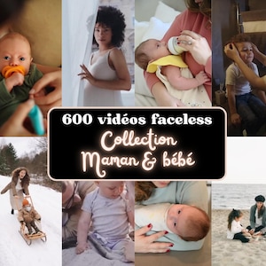 Video di mamme e bambini senza volto | Contenuti estetici per famiglia, maternità e genitorialità per Instagram, TikTok, YouTube... | Video PLR