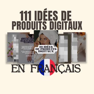 ebook 111 ideas for digital products to sell, ebook in French