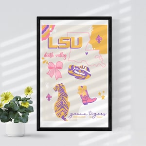 LSU Digital Art Print