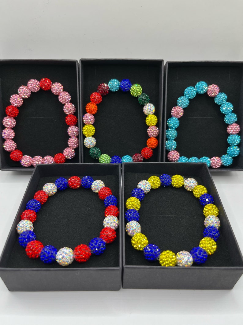 LIVRAISON GRATUITE PERSONNALISEZ votre collier de perles de baseball Nombreuses options de couleurs Bling strass Pollyanna Alvarado Baseball Fermoir mousqueton image 8