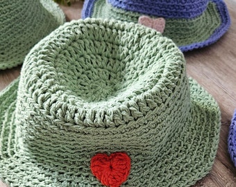 Crochet summer hat, Crochet bucket hat, Crochet hat, Bucket hat, Handmade crochet bucket hat, Summer hat, Crochet cap, Handmade gift for mom
