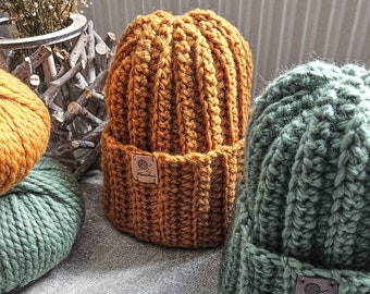 Crochet Pattern, PDF file Crochet Beanie Pattern, Crochet Beanie Pattern, Crochet Winter Hat Pattern/Crochet Chunky Beanie Pattern