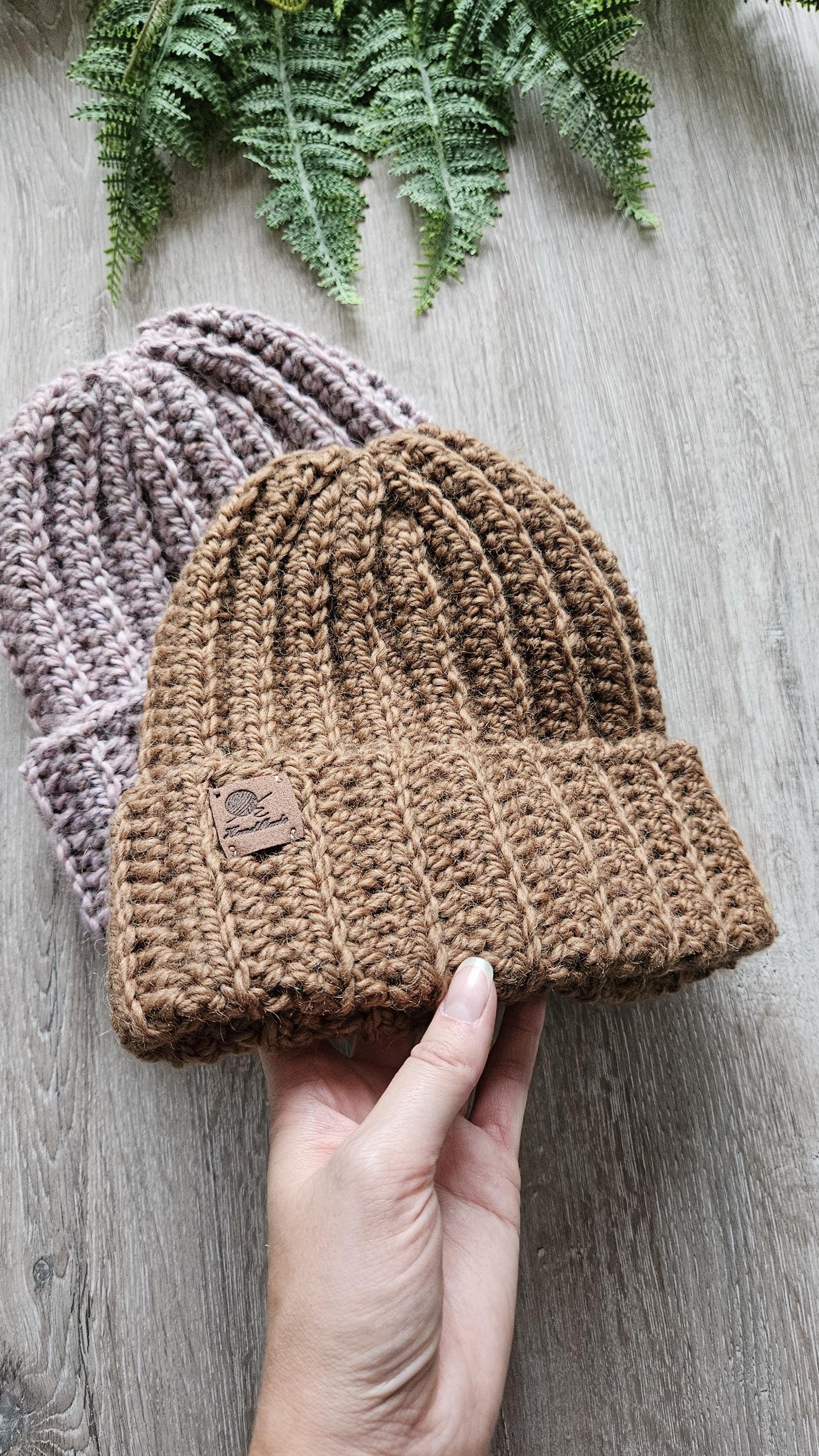 Handmade Crochet Alpaca Wool Beanie: Chunky Winter Hat - Etsy display picture 2