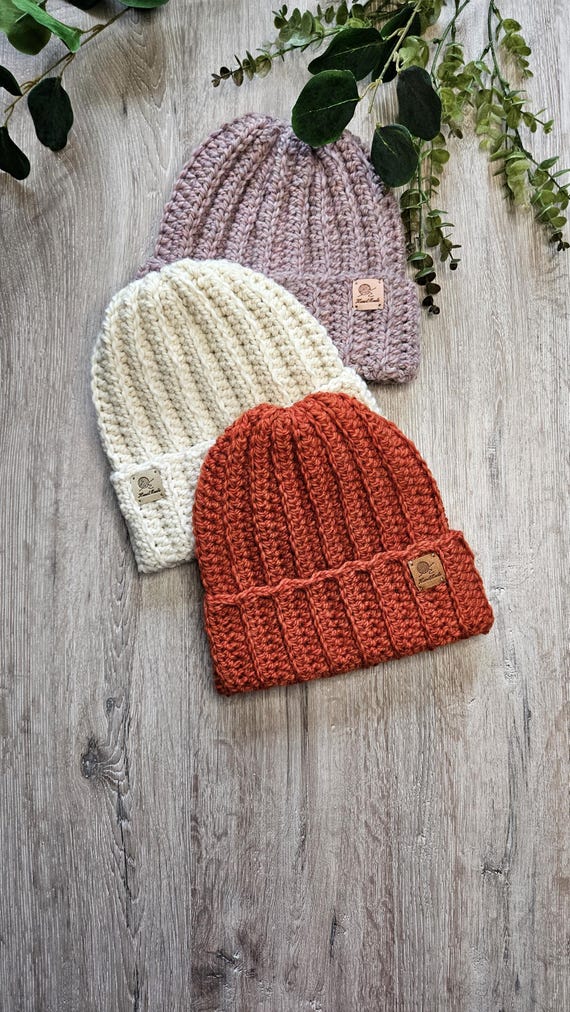 Handmade Winter Beanie Hat Wool Beanie 100% American Made - Heather | WiesMade main image 2