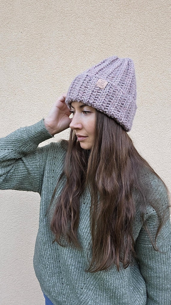 Crochet Winter Hat, Crochet Unisex Beanie, Crochet Chunky  display picture 3