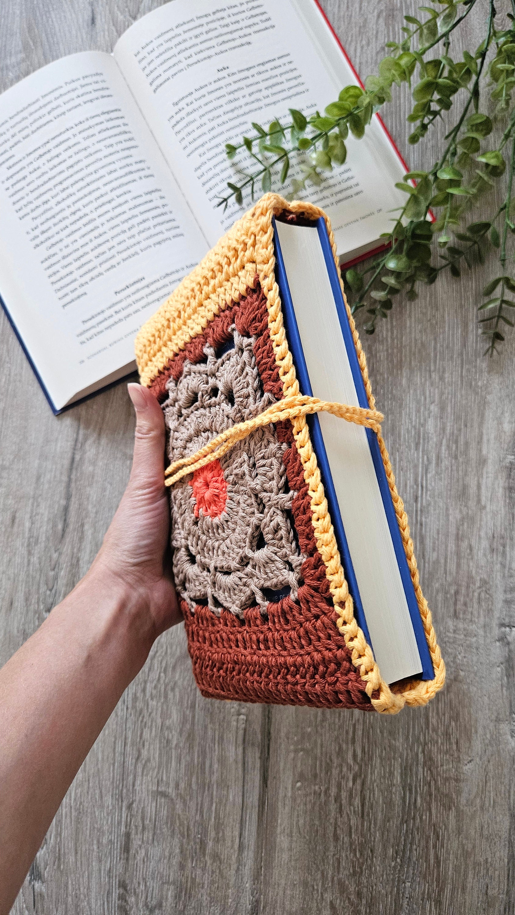 Crochet Book Cover, Crochet Book Case, Crochet Book Sleeve