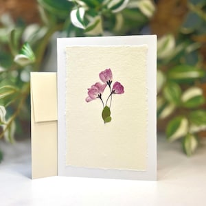 REAL flowers | Distinctive handmade greeting card with GENUINE dried botanicals | Frame for a lasting very special gift