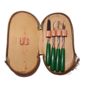 Leather Case Purse Manicure Set