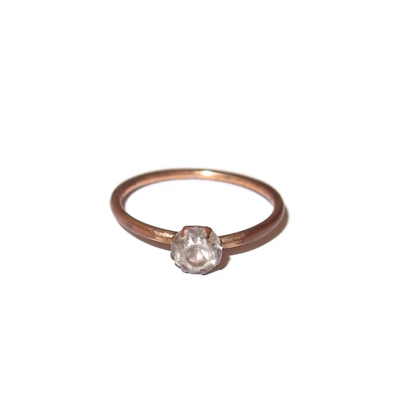 Delicate Crystal Womens Ring - image 1
