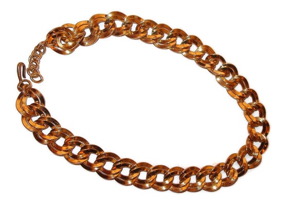 Chunky Double Link Monet Chain Necklace - image 3