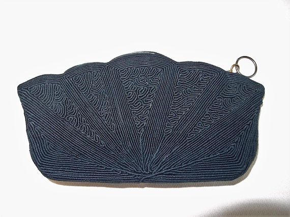 Black Corde' Evening Clutch Purse - image 1