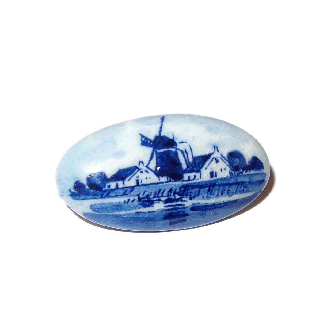 Ceramic Dutch Windmill Pin Made in HOLLAND - Etsy