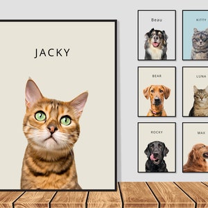 Realistic Pet Portrait | Hand-Painted Dog, Cat, or Animal Art | Custom Pet Memorial Gift | Unique Pet Owner Gift