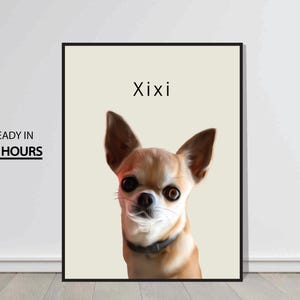 Custom Dog Portrait | Dog Art from Photo | Personalized Pet Painting | Dog Lover Gift | Pet Memorial Artwork
