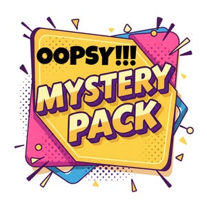 Oops Mystery Sticker Grab Bag Bundle, Oopsie Stickers, B Grade Stickers, Discounted Random Stickers, Discontinued Stickers, Mistake Stickers