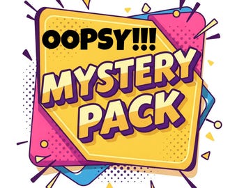 Oops Mystery Sticker Grab Bag Bundle, Oopsie Stickers, B Grade Stickers, Discounted Random Stickers, Discontinued Stickers, Mistake Stickers