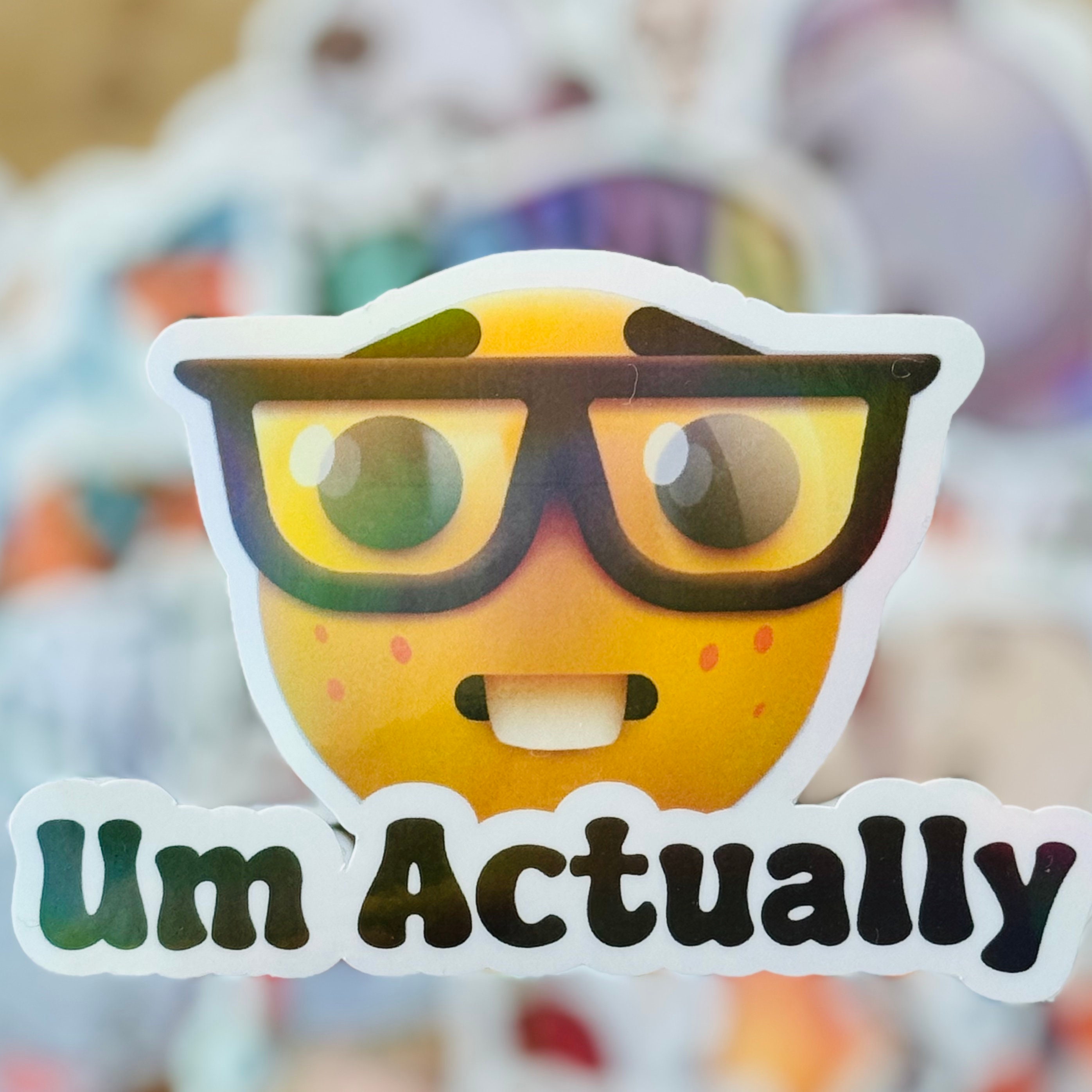 Um Actually Nerd Emoji Meme Emoji Sticker Viral Emoji Etsy