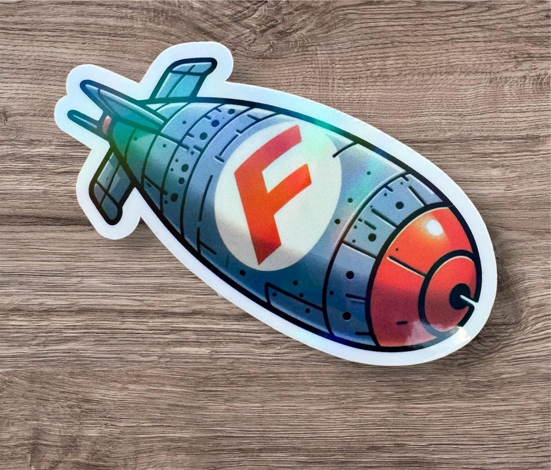 F Bomb Sticker, Funny Swear Word Sticker, Cursing Decal, Hard Hat ...