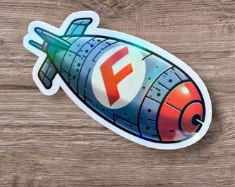 F Bomb Sticker, Funny Swear Word Sticker, Cursing Decal, Hard Hat Sticker, Toolbox Sticker, Laptop Sticker, Gag Gift, Gifts for Him, Joke