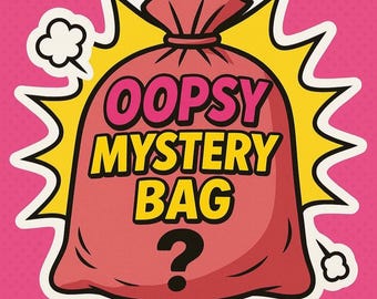OOPSY Mystery Sticker Grab Bag, Random Sticker Pack, Kawaii & Aesthetic decals, Cute Sticker Bundle, Clearance Sticker Mystery Bag, Oopsie