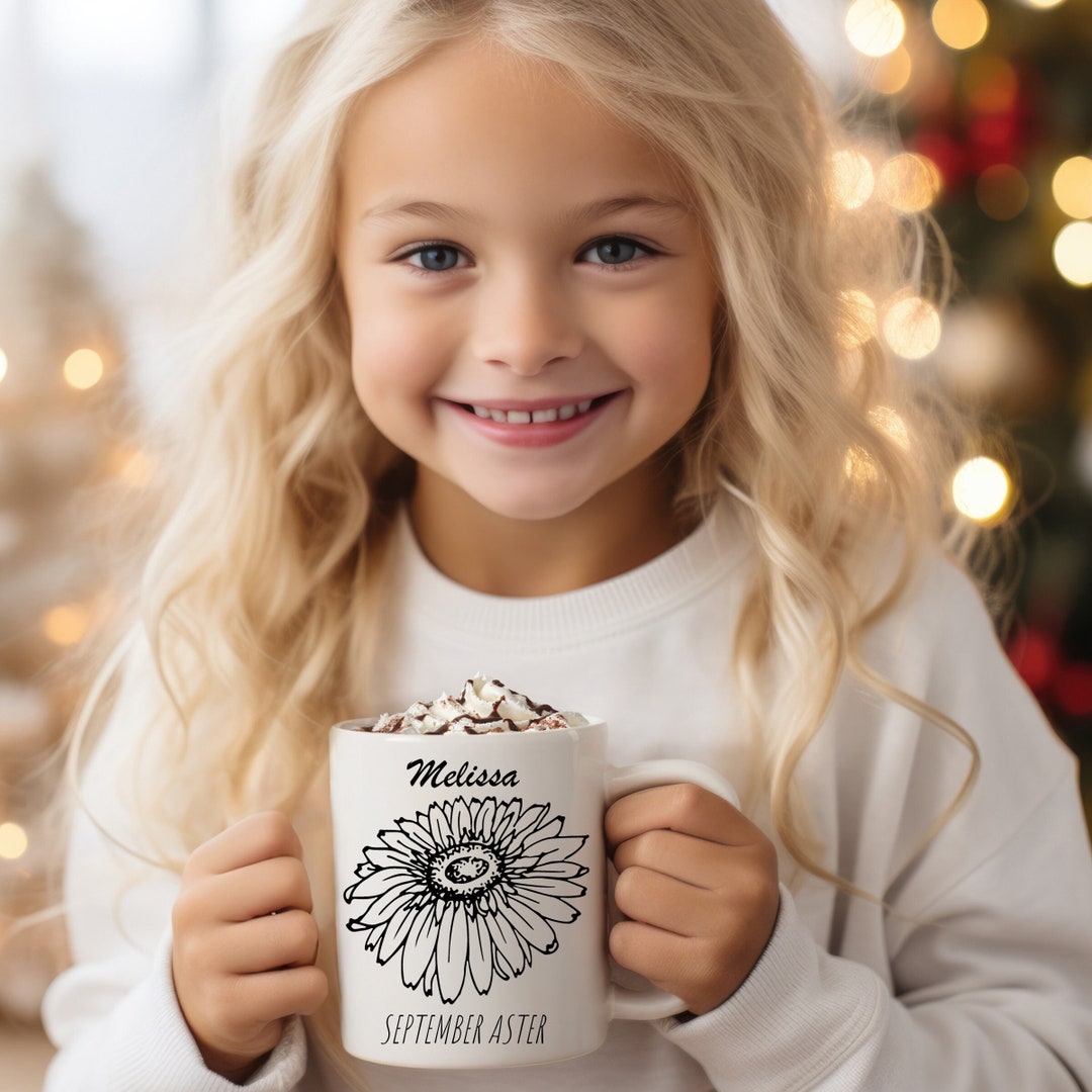 Birth Flowers September Mug Birth Flower Gift Birth Flower Etsy