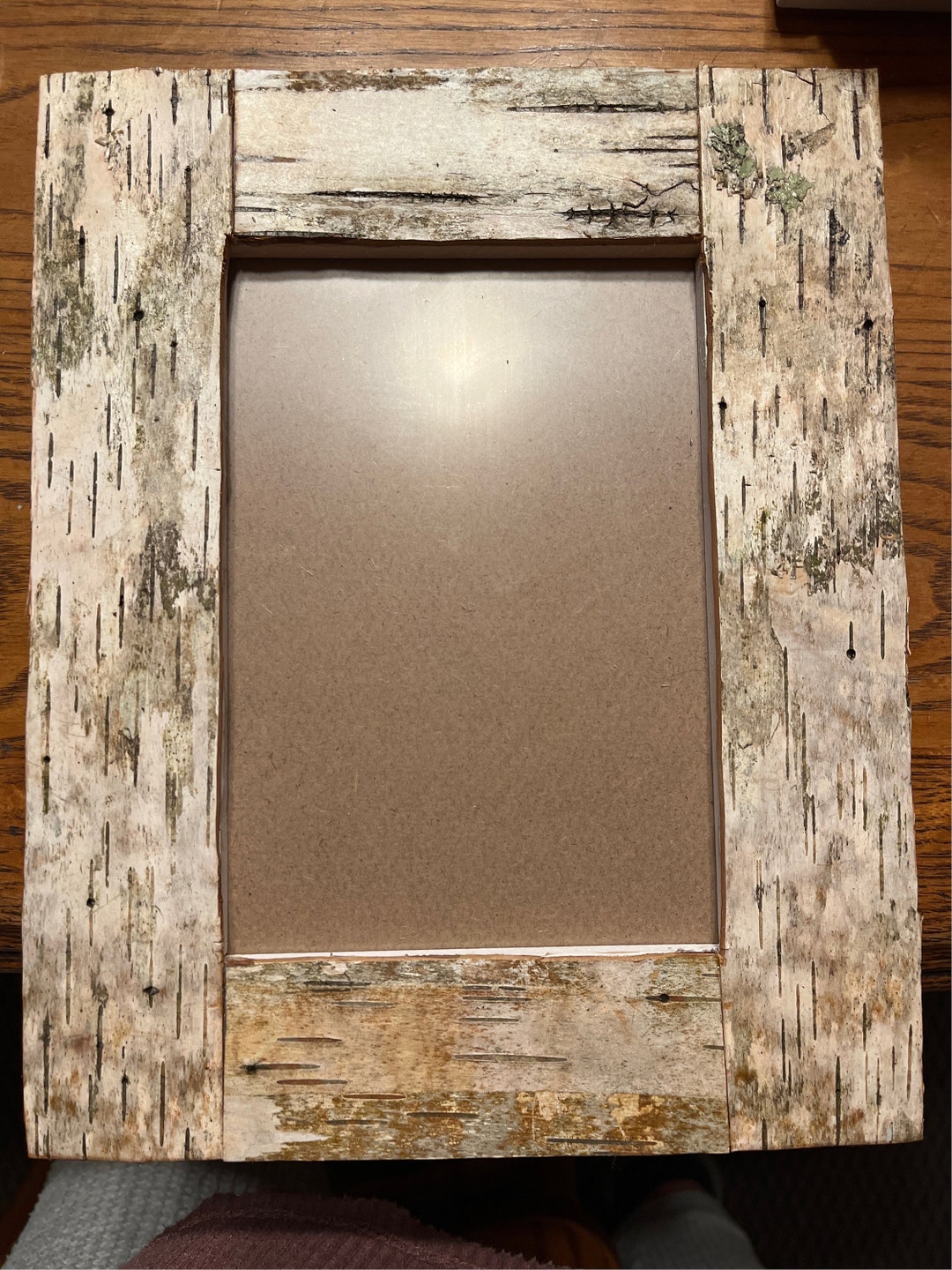 8x10 Birch Bark Picture Frame for 5x7 Photo W Plexiglass 1 - Etsy