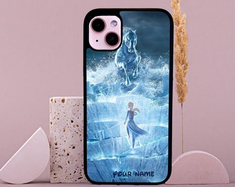 Diseño personalizado de Disney Frozen Elegante funda de goma para teléfono Impresión personalizada iPhone y Samsung
