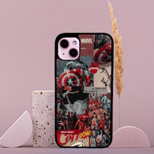 Personalized Superheroes Design Stylish Rubber Phone Case Personalized Print iPhone & Samsung