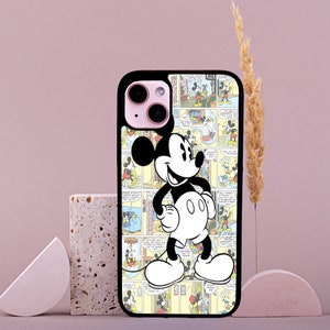 Elegante custodia per telefono in gomma con design a fumetti, stampa personalizzata per iPhone e Samsung