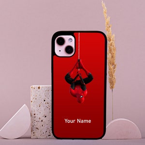 Spiderman Design Stylish Rubber Phone Case Personalized Print iPhone & Samsung