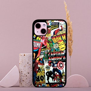 Design personalizzato di supereroi Elegante custodia per telefono in gomma Stampa personalizzata iPhone e Samsung